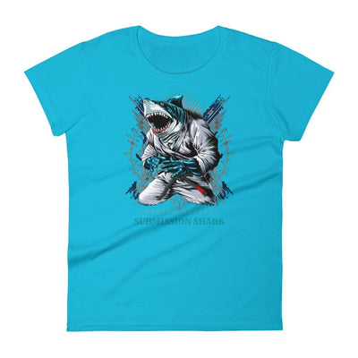 jiu jitsu gear BJJ apparel Shark Frenzy ~ Women's Fashion Fit Tee