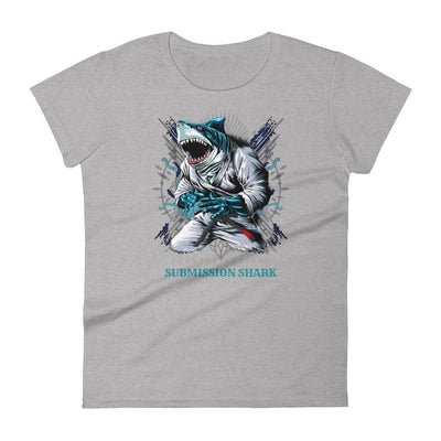 jiu jitsu gear BJJ apparel Shark Frenzy ~ Women's Fashion Fit Tee