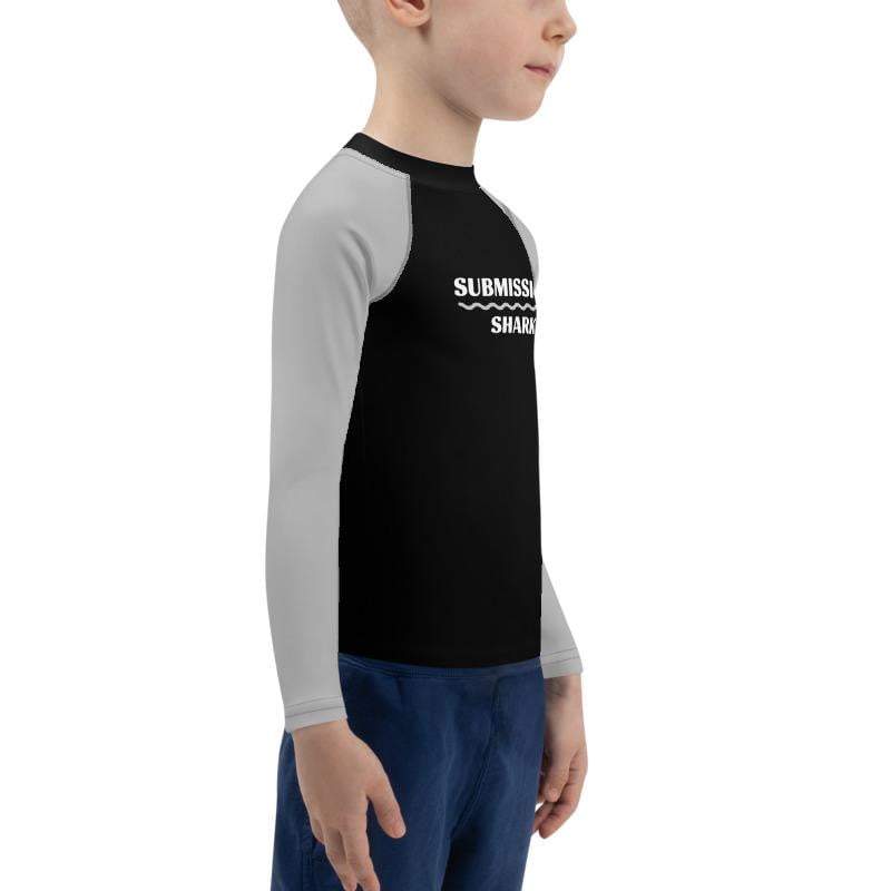 jiu jitsu gear BJJ apparel Silver SS Premium Standard ~ Kid's Rash Guard