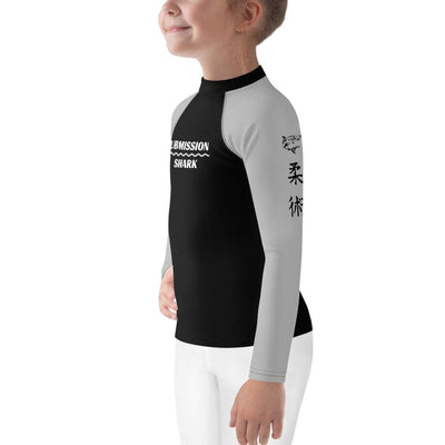 jiu jitsu gear BJJ apparel Silver SS Premium Standard ~ Kid's Rash Guard