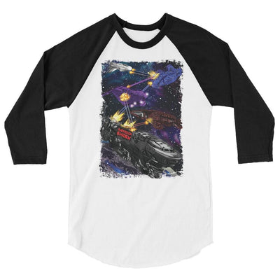 jiu jitsu gear BJJ apparel Spar Wars: Spaceships ~ 3/4 sleeve raglan shirt