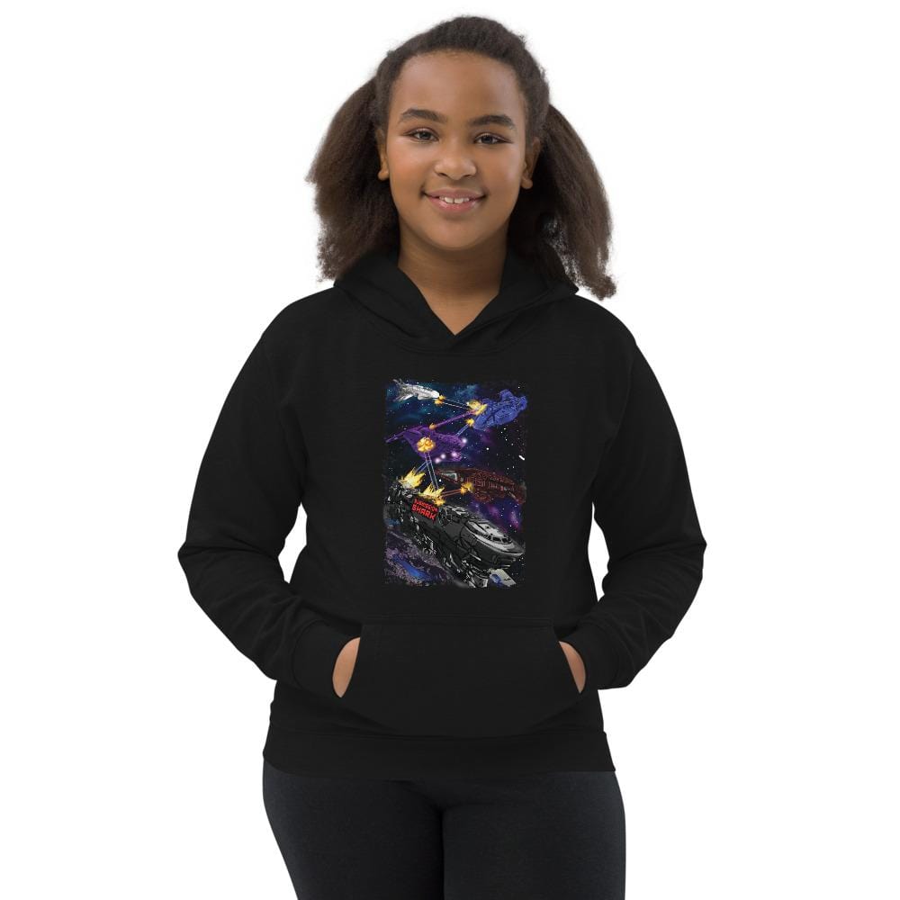 jiu jitsu gear BJJ apparel Spar Wars: Spaceships ~ Kids Hoodie