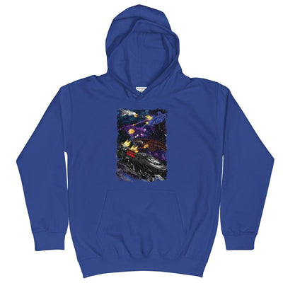 jiu jitsu gear BJJ apparel Spar Wars: Spaceships ~ Kids Hoodie