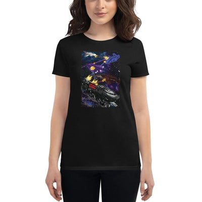 jiu jitsu gear BJJ apparel Spar Wars: Spaceships ~ Women's Fashion Fit Tee