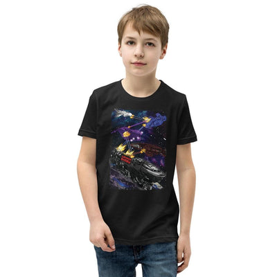 jiu jitsu gear BJJ apparel Spar Wars: Spaceships ~ Youth T-Shirt