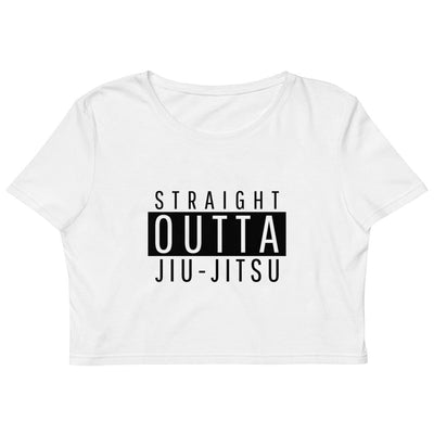 jiu jitsu gear BJJ apparel Straight Outta Jiu-Jitsu ~ Organic Crop Top