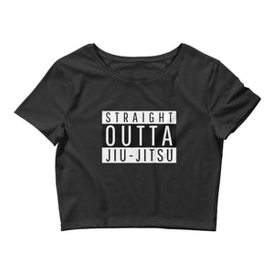 jiu jitsu gear BJJ apparel Straight Outta Jiu-Jitsu ~ Women’s Crop Tee