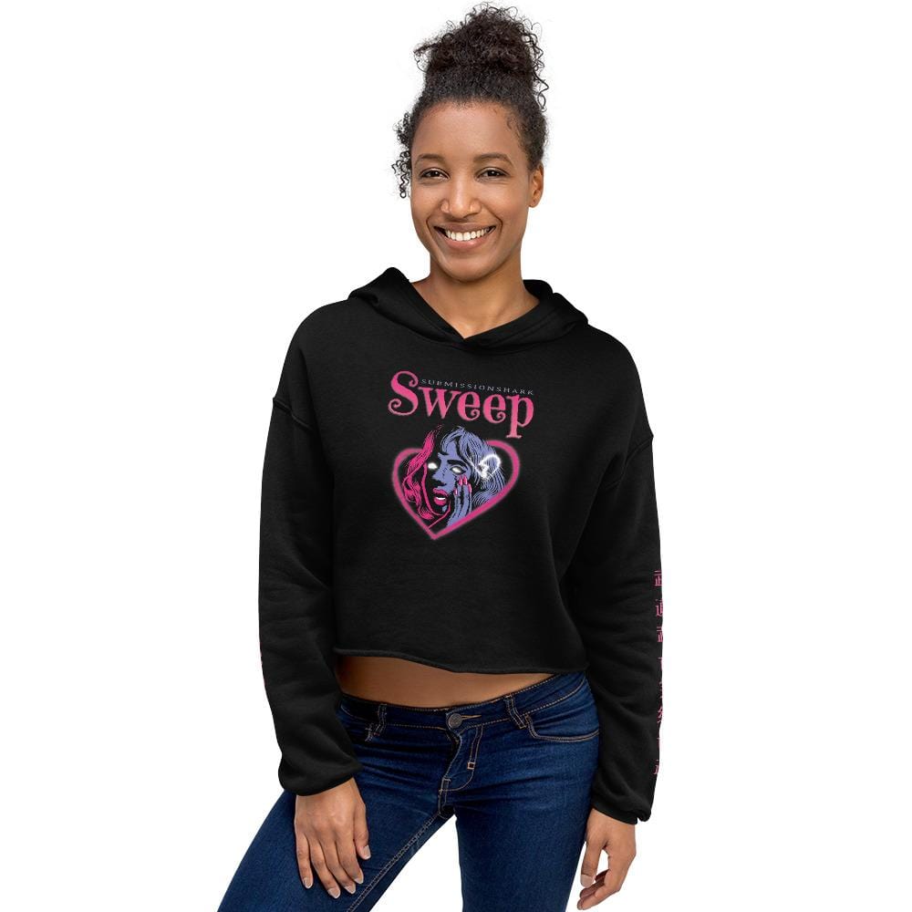 jiu jitsu gear BJJ apparel Sweep Heart ~ Crop Hoodie