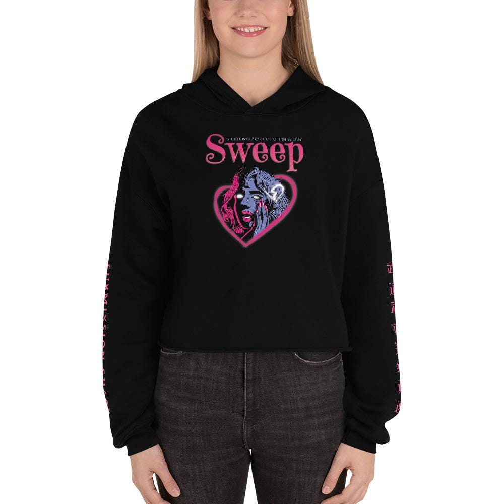 jiu jitsu gear BJJ apparel Sweep Heart ~ Crop Hoodie