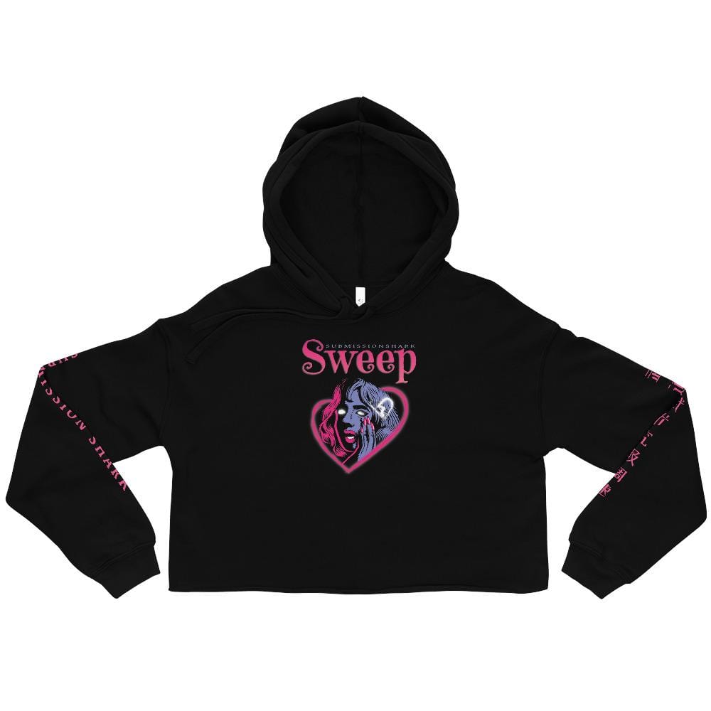 jiu jitsu gear BJJ apparel Sweep Heart ~ Crop Hoodie