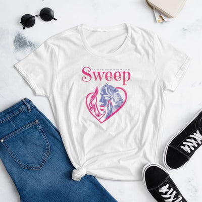 jiu jitsu gear BJJ apparel Sweep Heart ~ Women's Fashion Fit Tee