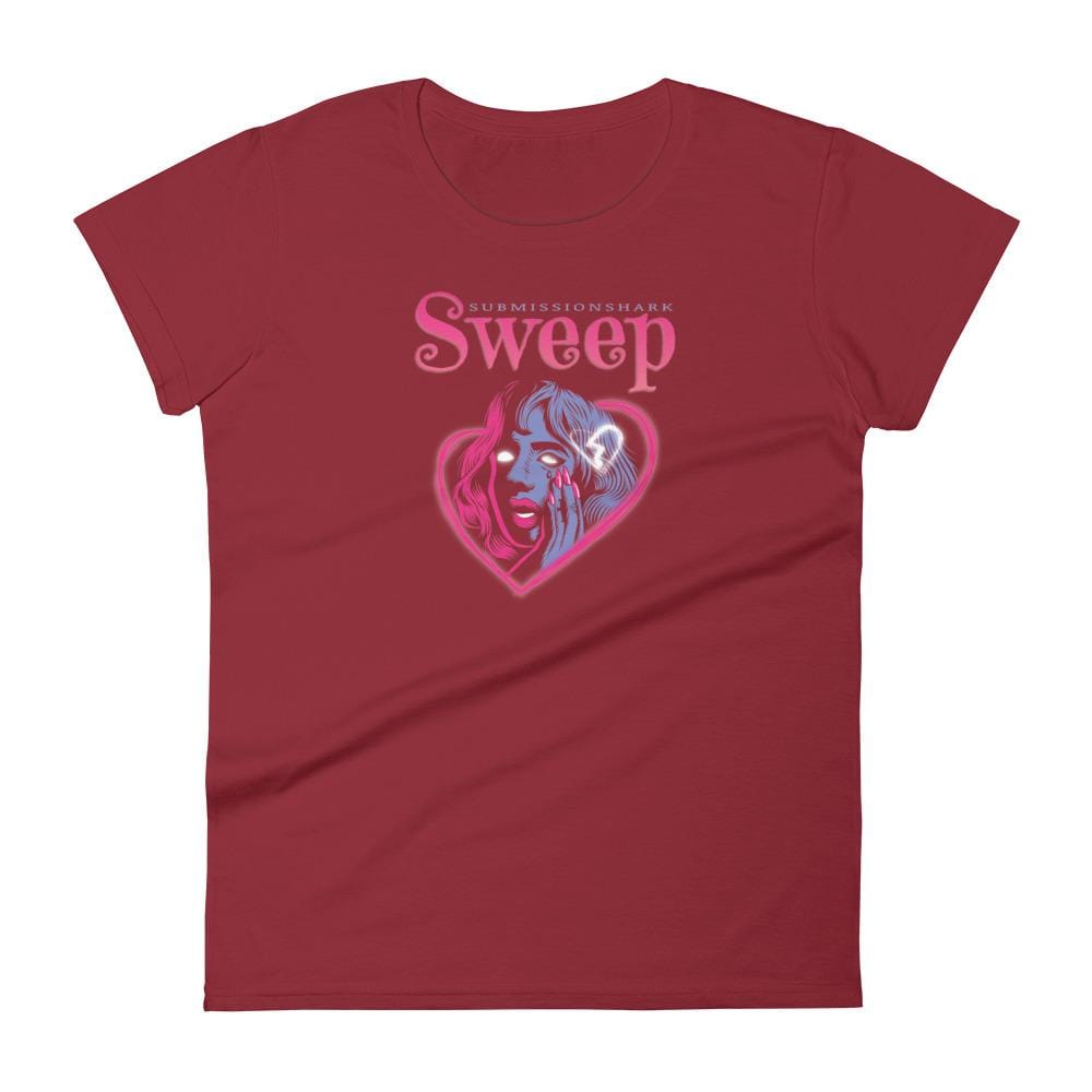 jiu jitsu gear BJJ apparel Sweep Heart ~ Women's Fashion Fit Tee