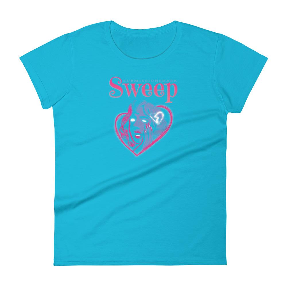 jiu jitsu gear BJJ apparel Sweep Heart ~ Women's Fashion Fit Tee