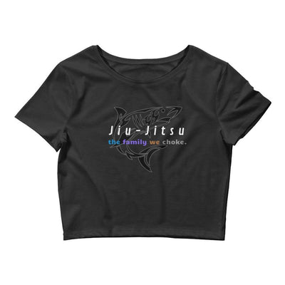 jiu jitsu gear BJJ apparel The Family We Choke ~ Women’s Crop Tee