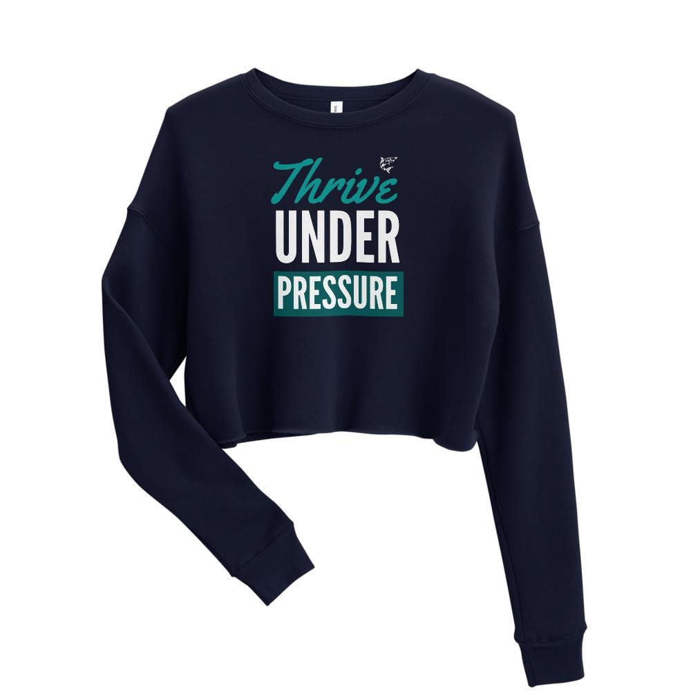 jiu jitsu gear BJJ apparel Thrive Under Pressure ~ Crop Sweatshirt