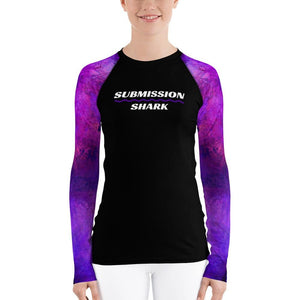 jiu jitsu gear BJJ apparel Violet Psionic ~ Women's Rash Guard *