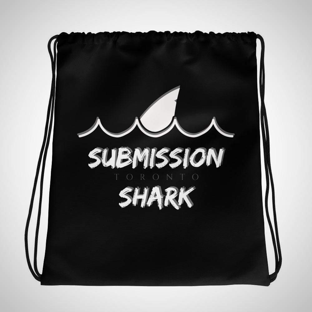 jiu jitsu gear BJJ apparel Wavy Black | Drawstring bag | Submission Shark