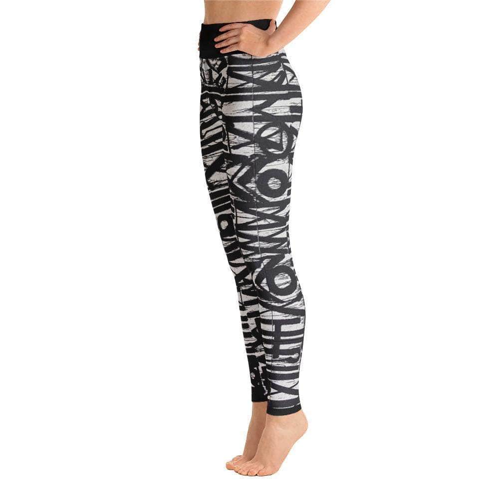 jiu jitsu gear BJJ apparel White Noise ~ High-Waist Leggings