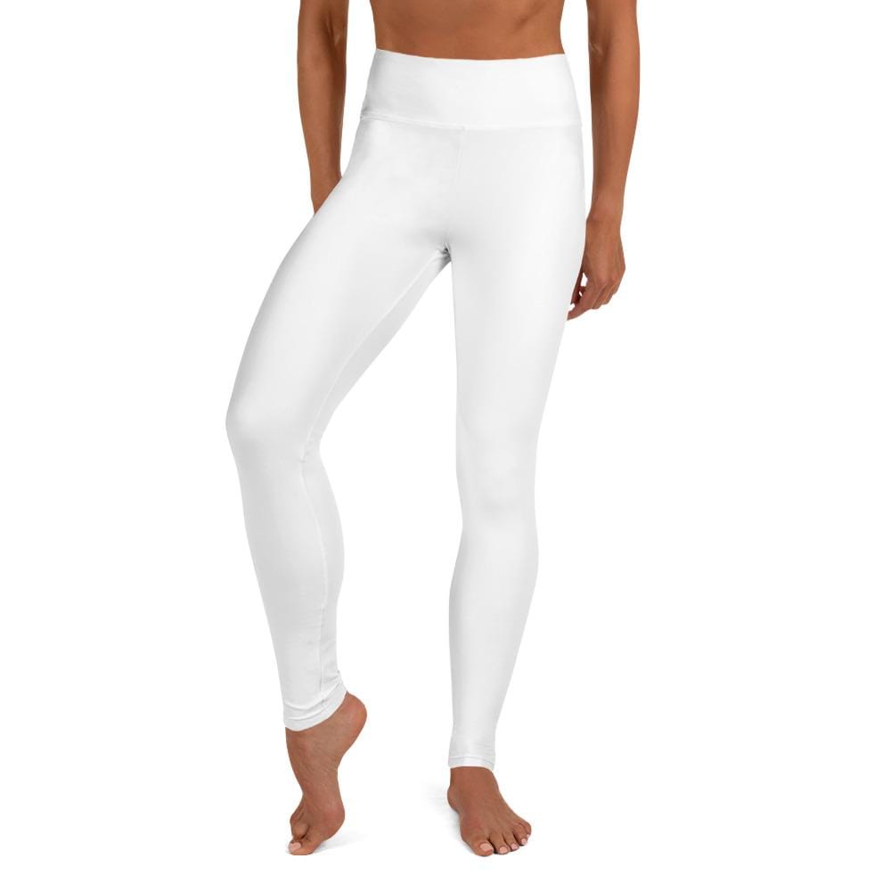 jiu jitsu gear BJJ apparel White SS Premium Standard ~ High-Waist Leggings