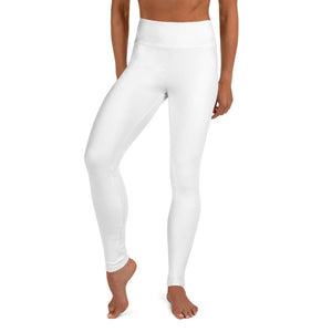 jiu jitsu gear BJJ apparel White SS Premium Standard ~ High-Waist Leggings