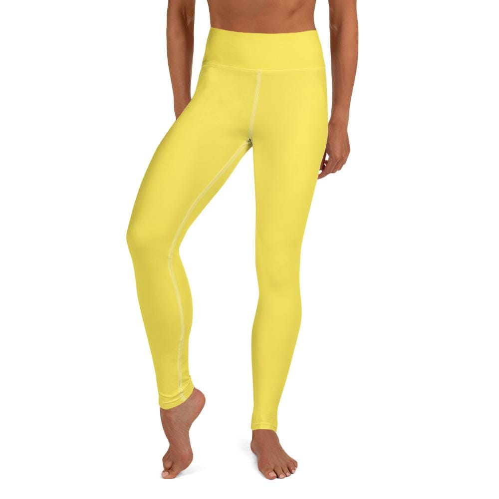 jiu jitsu gear BJJ apparel Yellow SS Premium Standard ~ High-Waist Leggings