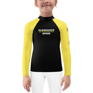 jiu jitsu gear BJJ apparel Yellow SS Premium Standard ~ Kid's Rash Guard